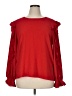 CeCe Red Long Sleeve Blouse Size XL - photo 1