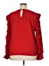 CeCe Red Long Sleeve Blouse Size XL - photo 2