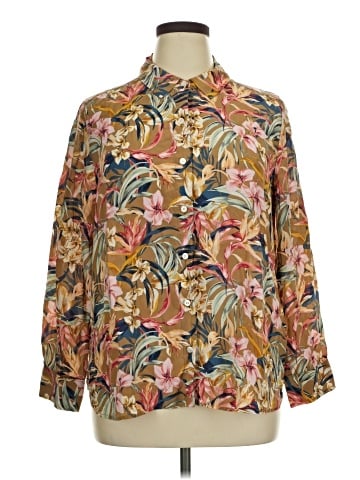 Tommy Bahama Long Sleeve Silk Top (view 1)