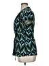 Heart Soul Teal Short Sleeve Blouse Size XL - photo 5