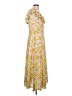 BCBGeneration Floral Yellow Casual Dress Size 12 - photo 4