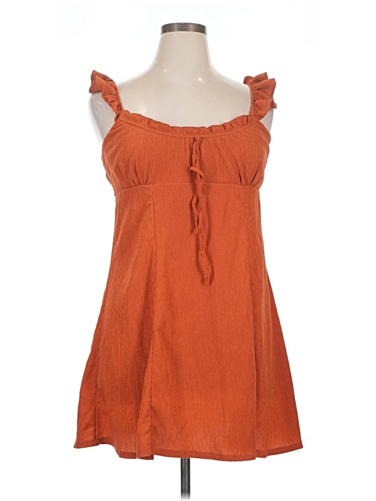 Pre-owned No Boundaries Casual Dress In Orange