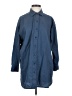 Pact 100% Cotton Solid Blue 3/4 Sleeve Button-Down Shirt Size XS - photo 1