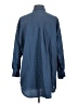 Pact 100% Cotton Solid Blue 3/4 Sleeve Button-Down Shirt Size XS - photo 2