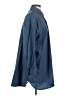 Pact 100% Cotton Solid Blue 3/4 Sleeve Button-Down Shirt Size XS - photo 4