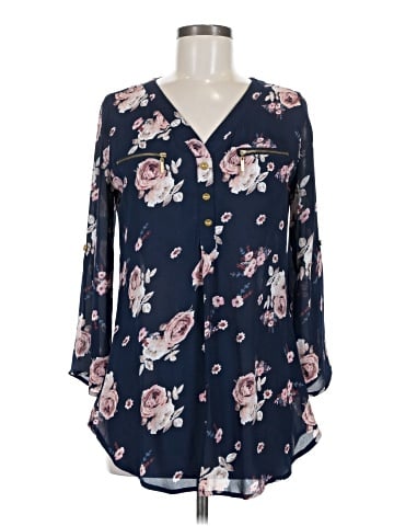 J for Justify 3/4 Sleeve Blouse (view 1)