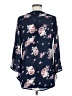 J for Justify 100% Polyester Blue 3/4 Sleeve Blouse Size M - photo 2