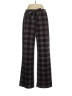 Adrienne Vittadini Plaid Black Casual Pants Size L - photo 1