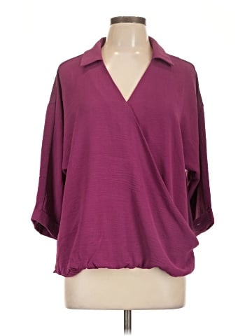 Bobeau 3/4 Sleeve Blouse (view 1)