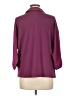 Bobeau 100% Polyester Burgundy 3/4 Sleeve Blouse Size L - photo 2