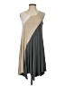Weston Color Block Gray Casual Dress Size S - photo 1