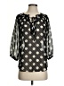 Maison Jules 100% Polyester Black 3/4 Sleeve Blouse Size XS - photo 1
