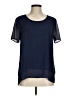 MICHAEL Michael Kors Blue Short Sleeve Blouse Size M - photo 1
