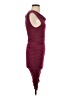 Thyme Solid Burgundy Cocktail Dress Size XS - photo 4