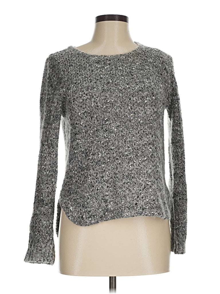 Pre-owned Ann Taylor Pullover Sweater In Gray