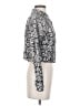 Sweet Rain Animal Print Silver Long Sleeve Blouse Size S - photo 4