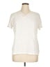 Talbots 100% Cotton Ivory Short Sleeve Top Size XL - photo 1
