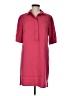 Warehouse Pink Burgundy 3/4 Sleeve Button-Down Shirt Size UK 12 / US 8 - photo 1