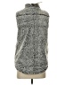 Thread & Supply 100% Polyester Gray Faux Fur Vest Size S - photo 2