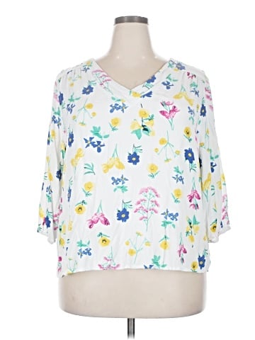 St. John's Bay 3/4 Sleeve Blouse (view 1)