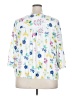St. John's Bay 100% Rayon White 3/4 Sleeve Blouse Size 2X - photo 2