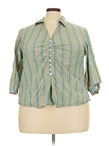 Venezia 3/4 Sleeve Button-Down Shirt (view 1)