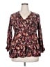 Maurices 100% Rayon Black Long Sleeve Blouse Size XXL - photo 1
