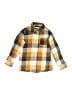 Mayoral Checkered-gingham Orange Long Sleeve Button-Down Shirt Size 4 - photo 1