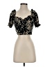 The People Vs. Black Short Sleeve Blouse Size S - photo 1