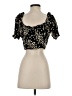 The People Vs. Black Short Sleeve Blouse Size S - photo 2