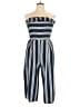 Xhilaration Stripes Blue Jumpsuit Size 0X - photo 1