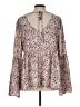 Pink Lily 100% Polyester Ivory Long Sleeve Blouse Size L - photo 2