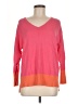 J.Jill Color Block Pink Pullover Sweater Size M - photo 1
