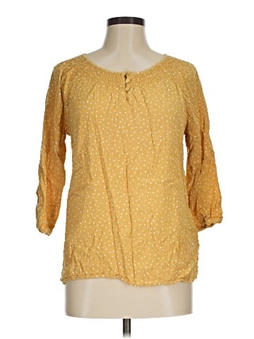 Christopher & Banks 3/4 Sleeve Blouse (view 1)