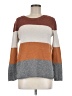 Pinque Color Block Brown Pullover Sweater Size M - photo 1