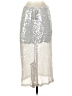 Bar III Metallic Silver Formal Skirt Size S - photo 2