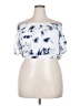 Feathers 100% Rayon Blue Sleeveless Blouse Size 2X - photo 1