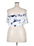 Feathers 100% Rayon Blue Sleeveless Blouse Size 2X - photo 2