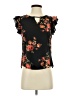 E&M Collection Floral Black Sleeveless T-Shirt Size S - photo 1