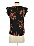 E&M Collection Floral Black Sleeveless T-Shirt Size S - photo 2