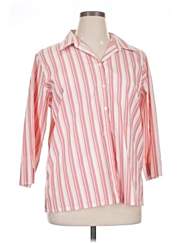 Liz Claiborne 3/4 Sleeve Button-Down Shirt (view 1)