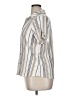 Unbranded Stripes Ivory Short Sleeve Blouse Size XL - photo 5