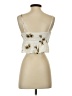 Audrey 3+1 100% Rayon Ivory Sleeveless Blouse Size S - photo 2