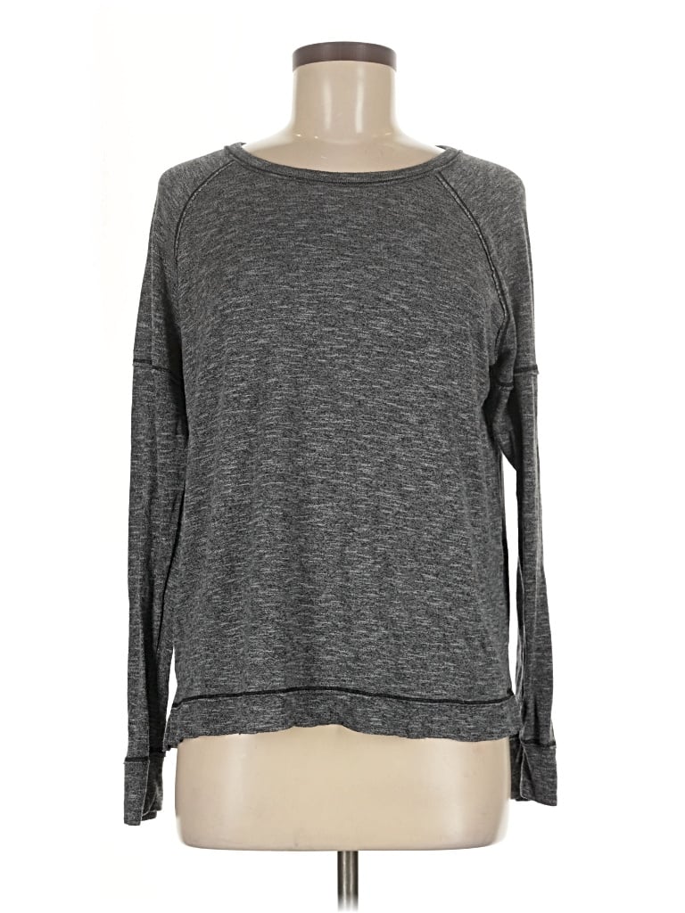 Pre-owned Kensie Long Sleeve T-shirt In Gray