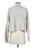 Open Edit Metallic Silver Pullover Sweater Size S - photo 2