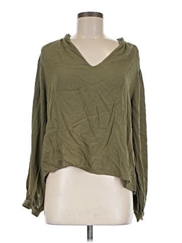 All in Favor Long Sleeve Blouse (view 1)