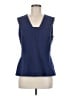 BOSS by HUGO BOSS Blue Sleeveless Top Size 8 - photo 1