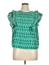 Universal Thread 100% Cotton Green Sleeveless Blouse Size XL - photo 1