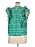 Universal Thread 100% Cotton Green Sleeveless Blouse Size XL - photo 2