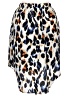 Shein Curve 100% Polyester Animal Print Blue Casual Skirt Size 1X - photo 2